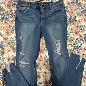Hollister High Rise Crop Skinny